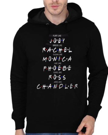 friends black hoodie