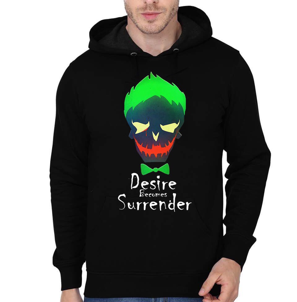 Desire Becomes Surrender Black Hoodie - Image 3