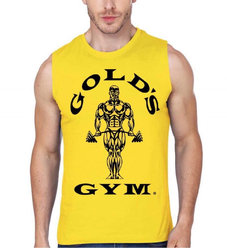 Gold Gym Yellow Vest Swag Shirts
