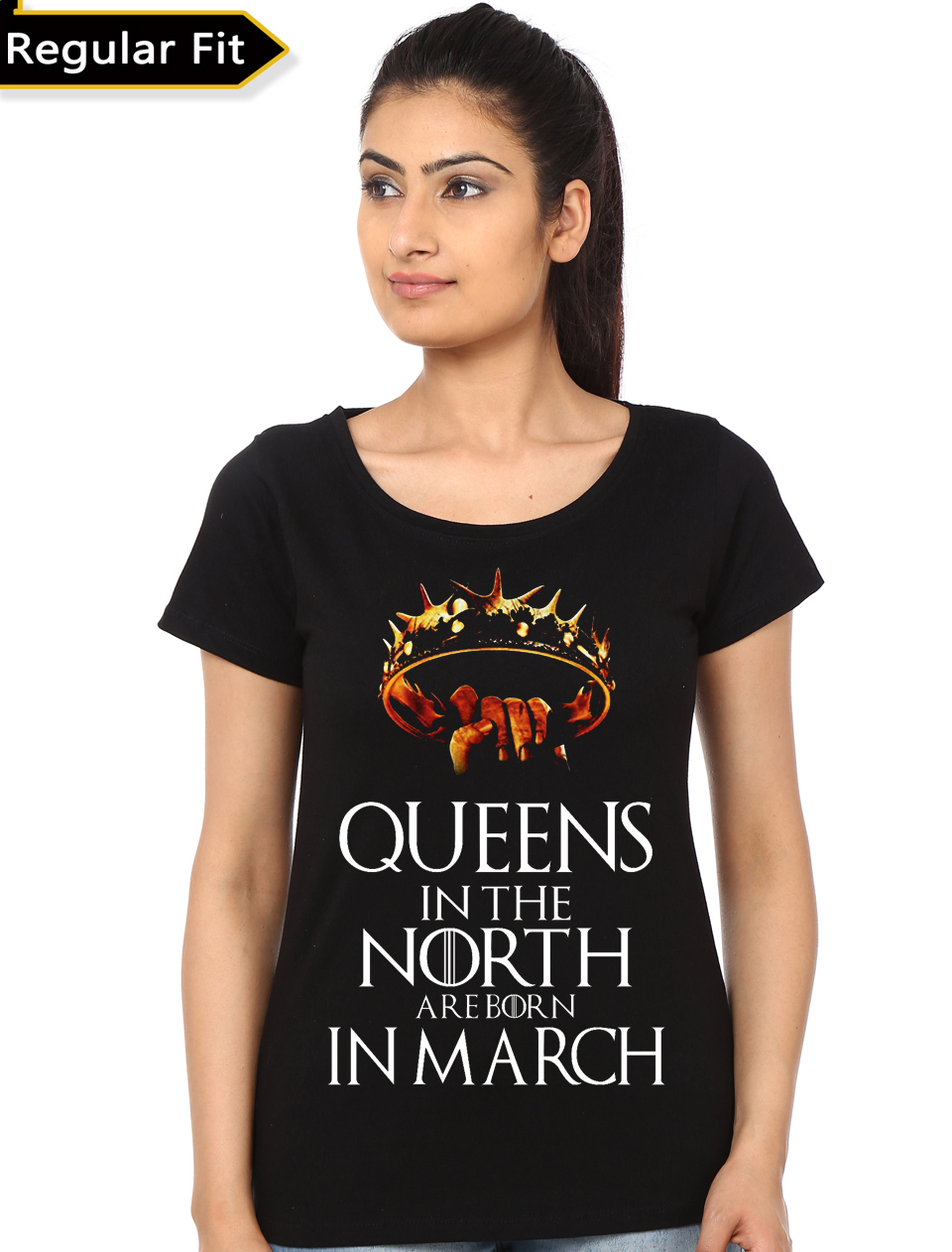 Queens Are Born In March T-Shirt