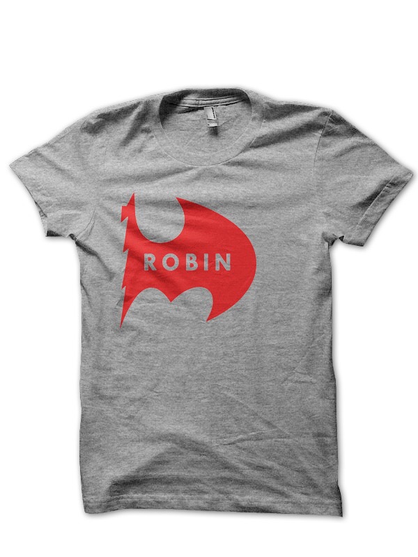 Batman Robin Grey T-Shirt - Image 3