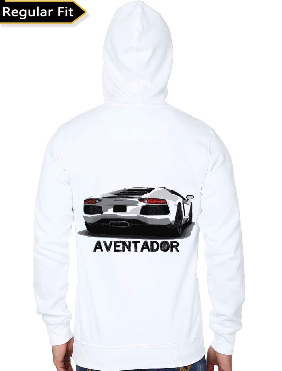 Lamborghini White Hoodie - Image 2
