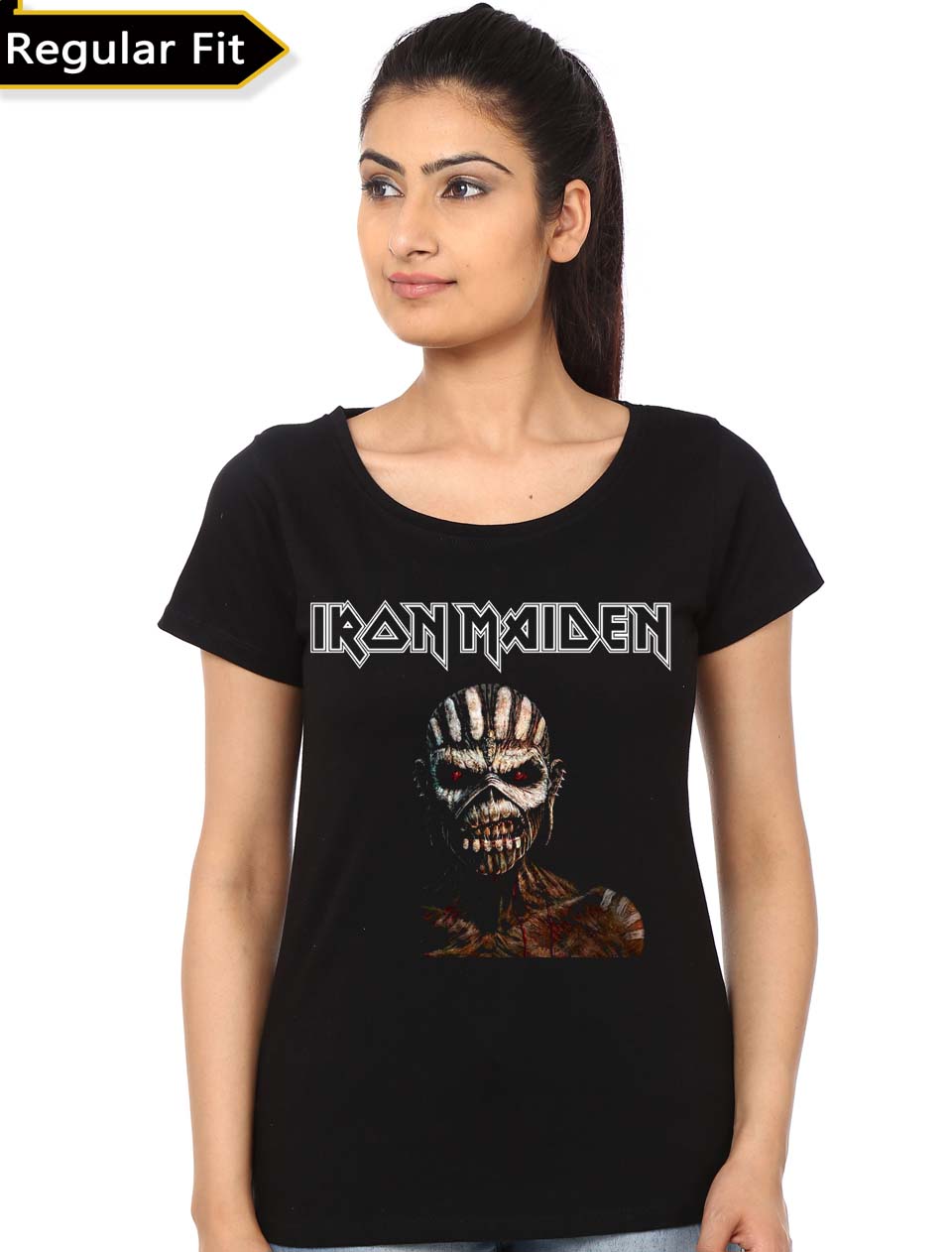 Iron Maiden Women's Black T-Shirt | Swag Shirts