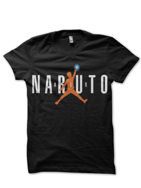 Naruto Jordan Black T-Shirt