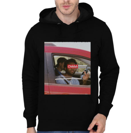 Childish Gambino In A Car Black Hoodie
