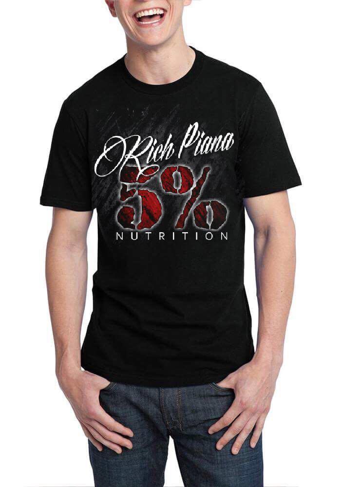 Rich Piana 5% Nutrition Black T-Shirt - Shirts