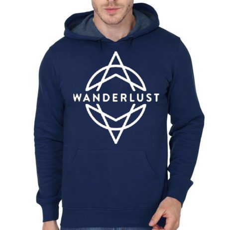 Wanderlust Navy Blue Hoodie
