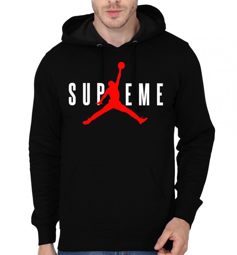 supreme jordan tee black