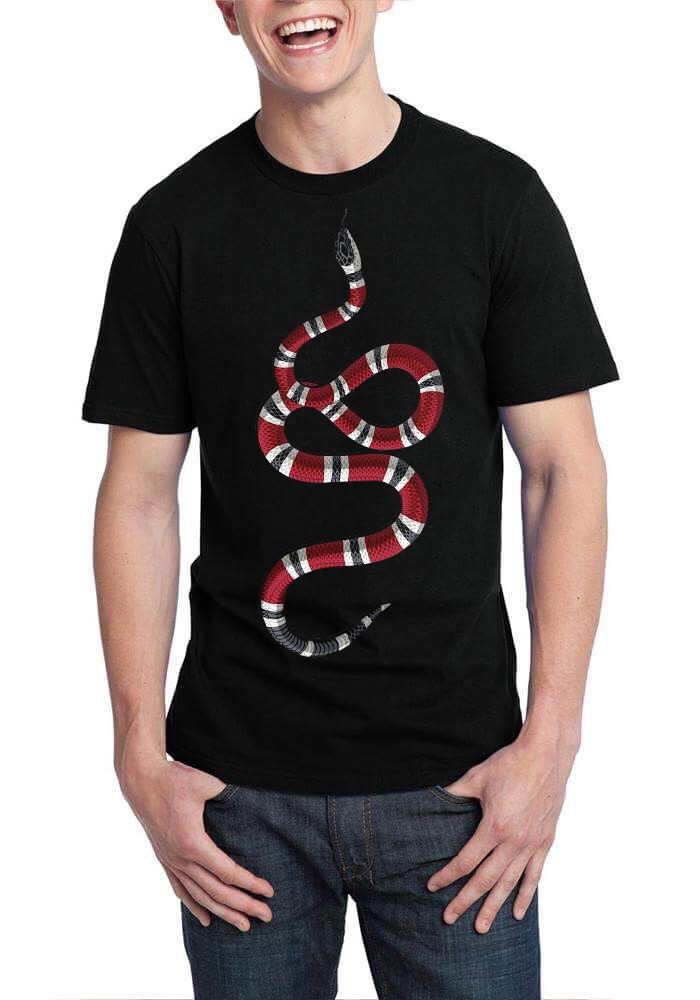 gucci snake logo t shirt