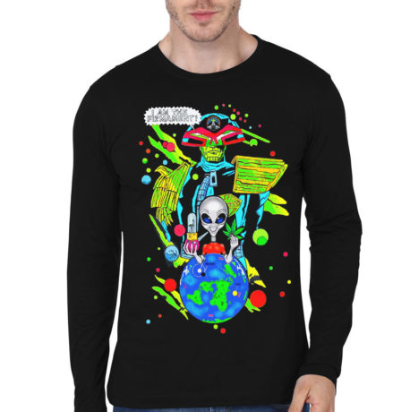 Alien Black Full Sleeve T-Shirt