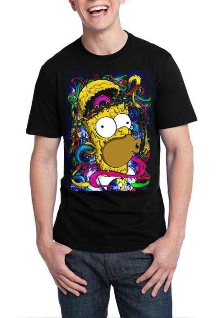 Homer Simpson Black T-Shirt