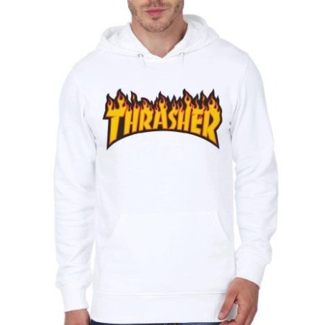 Thrasher White Hoodie