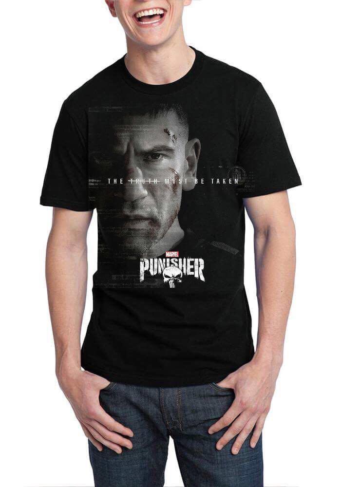 The Truth Must Be Taken - Punisher Black T-Shirt