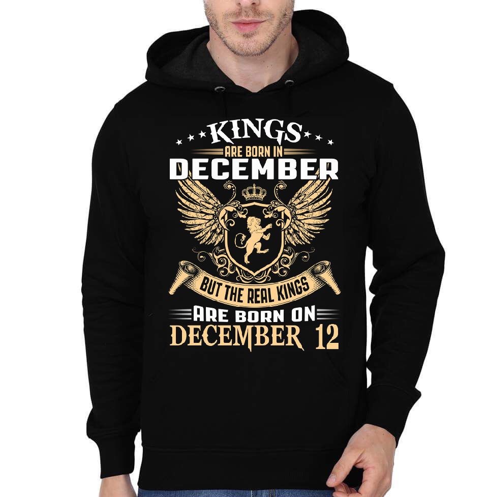 Kings Are Born On December 12 Black Hoodie