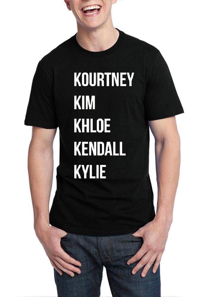 Jenner Sister Black T-Shirt