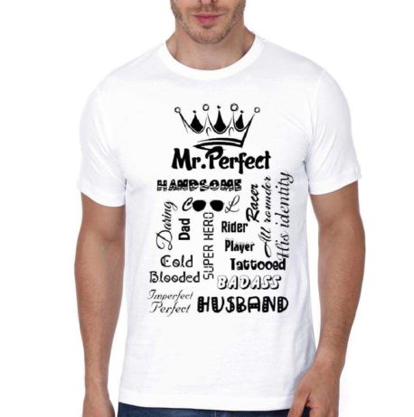 Mr. Perfect White T-shirt
