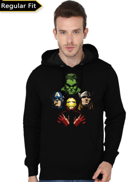 Avengers Rhapsody Black Hoodie