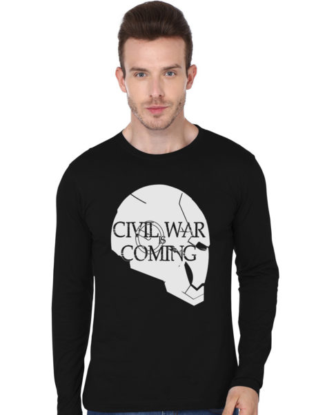 Civil War is Coming - Iron Man Black T-Shirt
