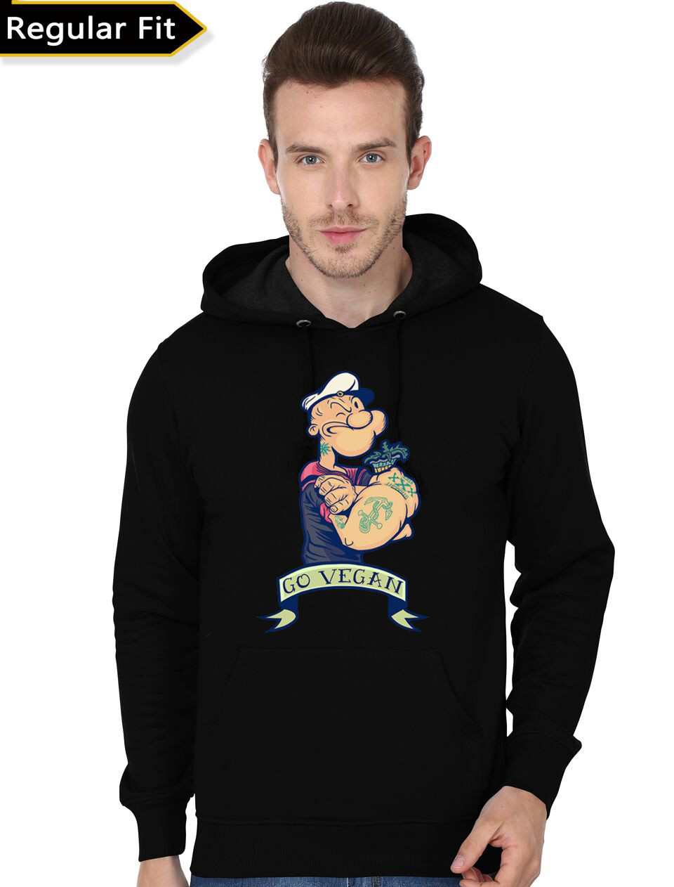 Go Vegan Black Hoodie