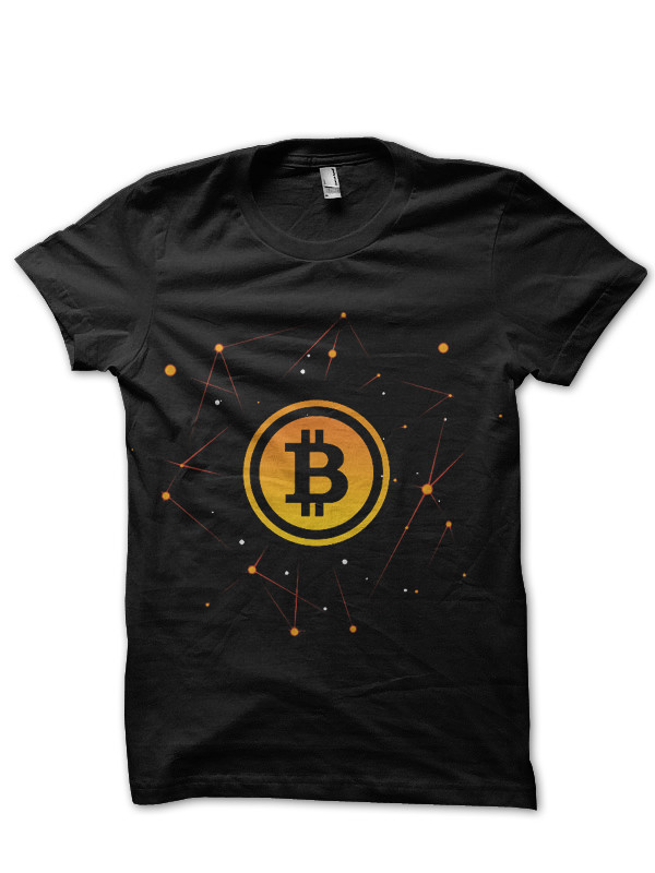 Bitcoin Blockchain Black T-Shirt - Swag Shirts