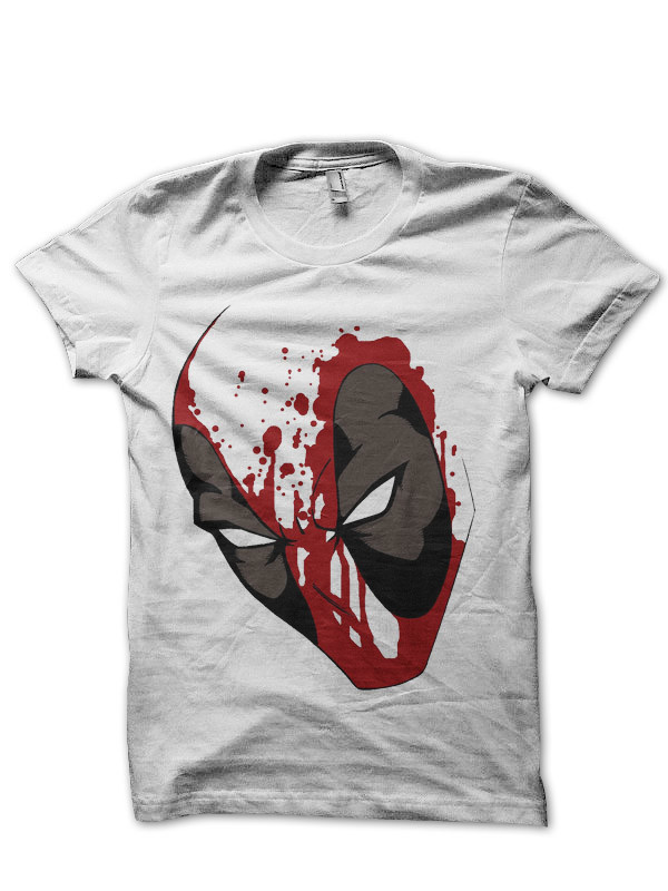 Deadpool Tattoo White T-Shirt