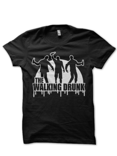 The Walking Drunk Black T-Shirt