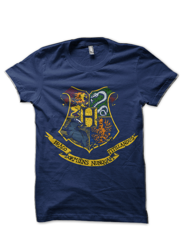 Hogwarts School of Witchcraft and Wizardry Black T-Shirt - Image 3