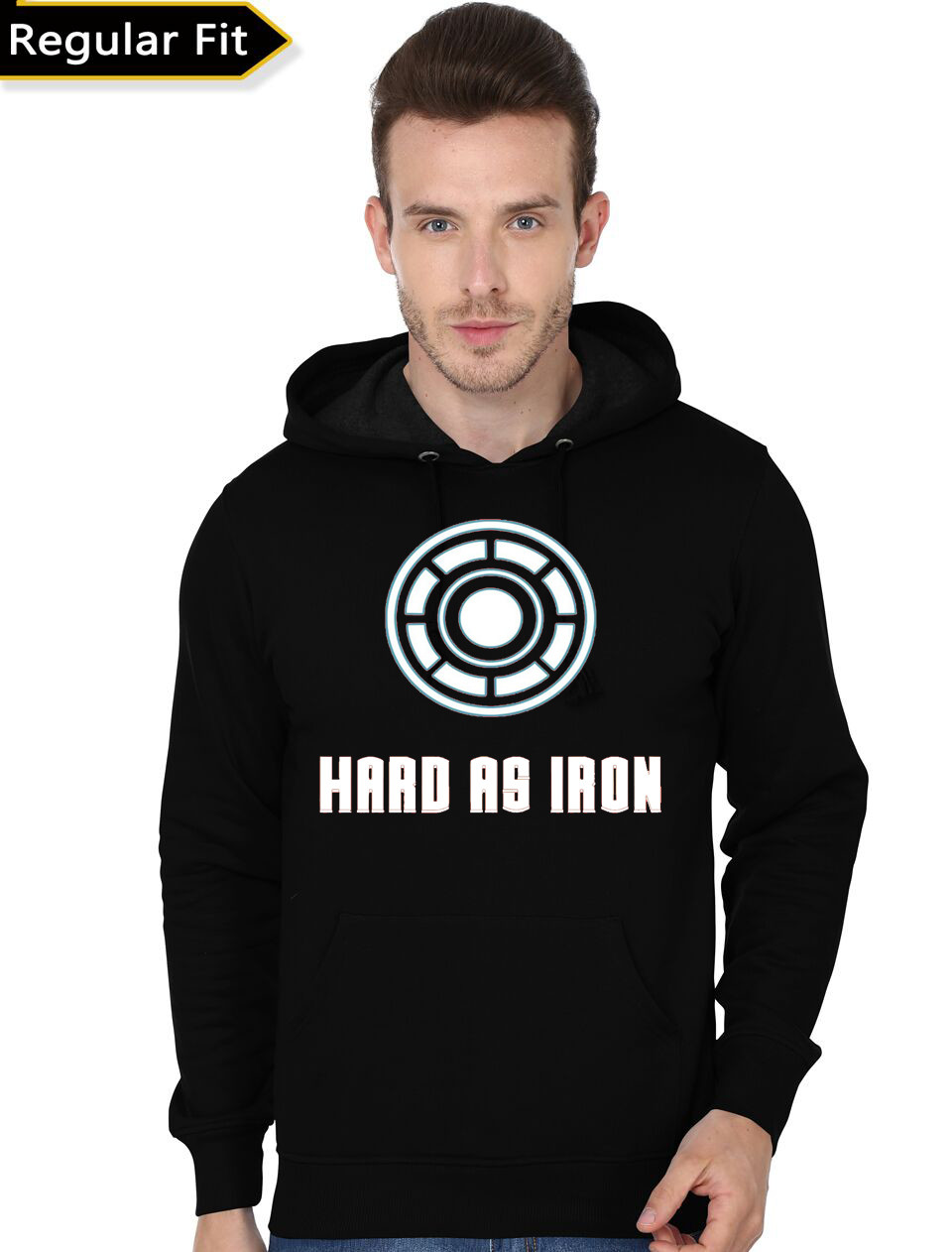 Hard As Iron Black Hoodie