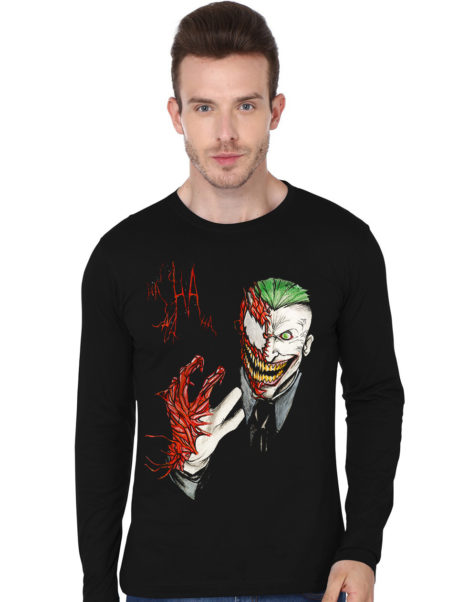 Joker X Carnage Black Full Sleeve T-Shirt