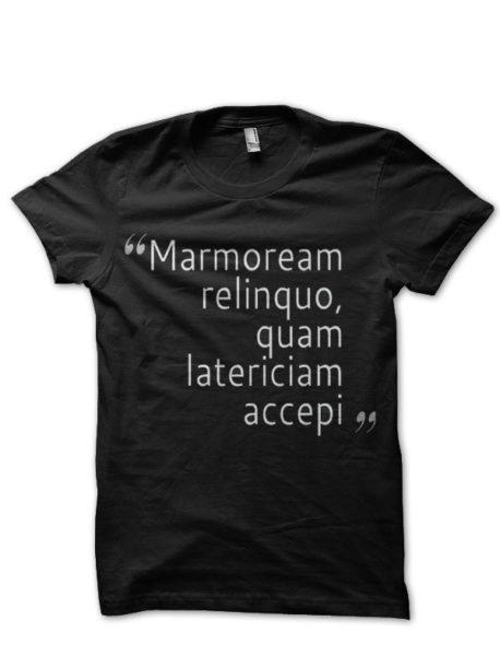 Marmoream Relinquo Black T-Shirt