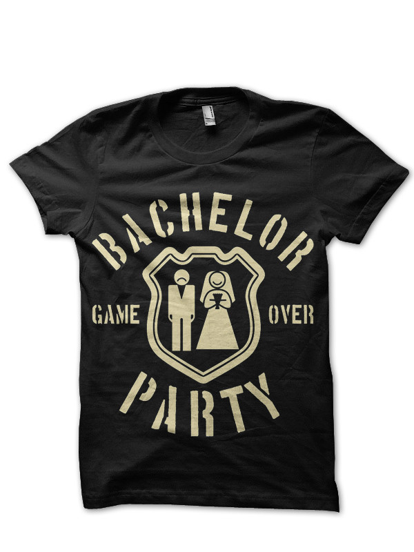 Bachelor Party Game Over Black T-Shirt