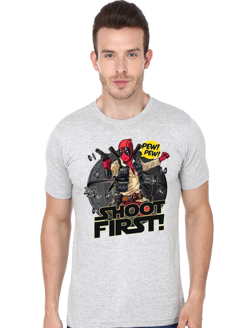 Deadpool Shoot First T-Shirt - Image 3
