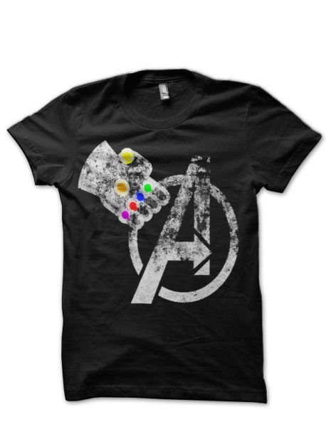 Avengers & Infinity Gauntlet Black T-Shirt