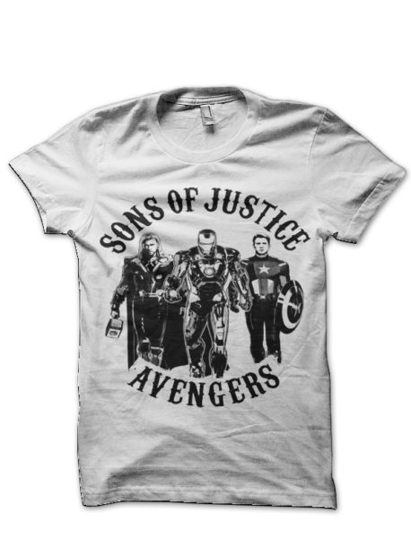 Avengers Justice White T-Shirt