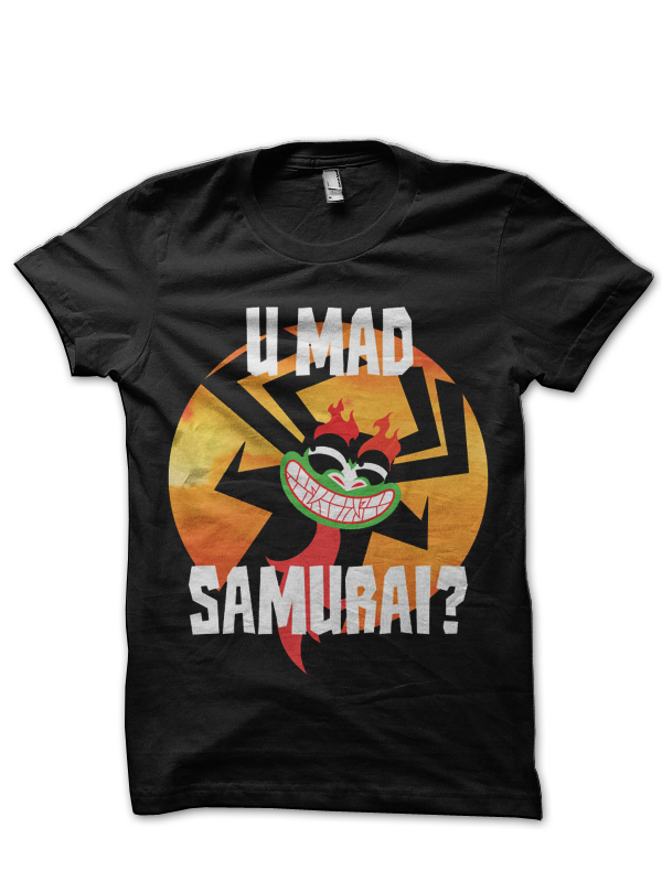U Mad Samurai Black T-Shirt