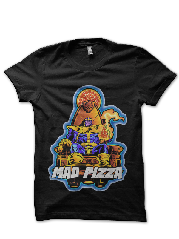 Thanos Mad Pizza T-Shirt - Image 2