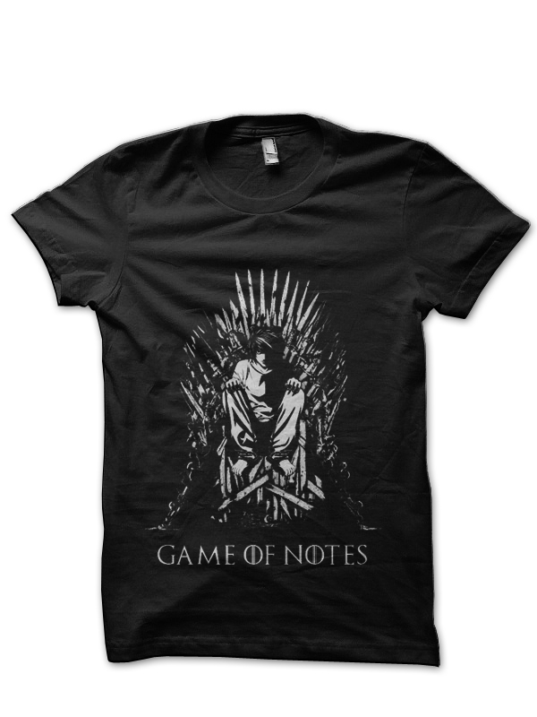 Game of Notes - Death Note Black T-Shirt