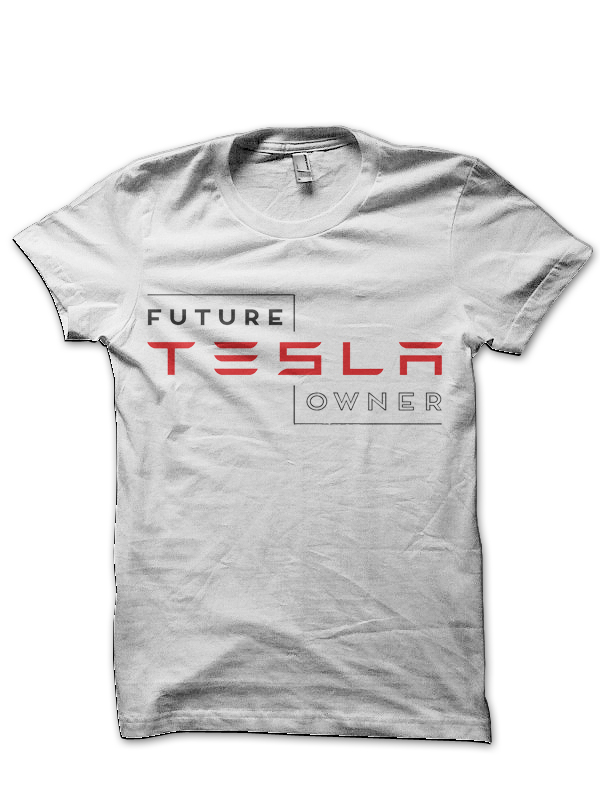 Tesla Motors White T-Shirt