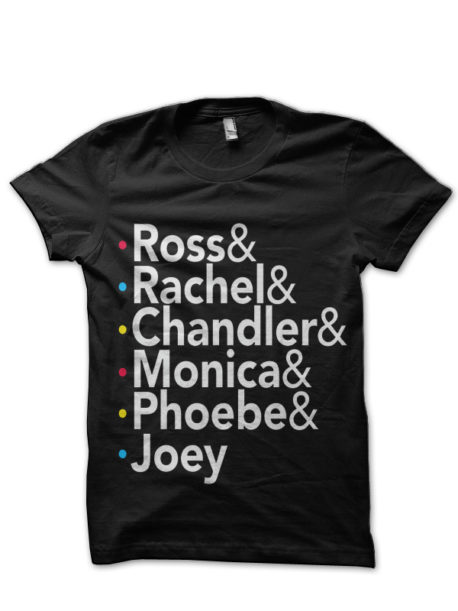 Friends Tv Show Black T-Shirt