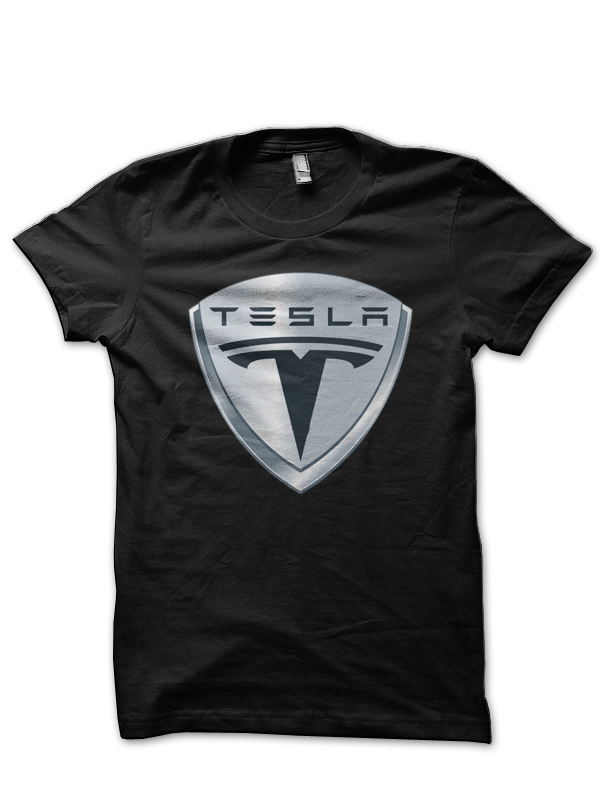 Tesla Logo Black T-Shirt