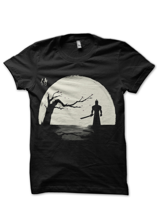 The Shadow Of The Samurai Black T-Shirt
