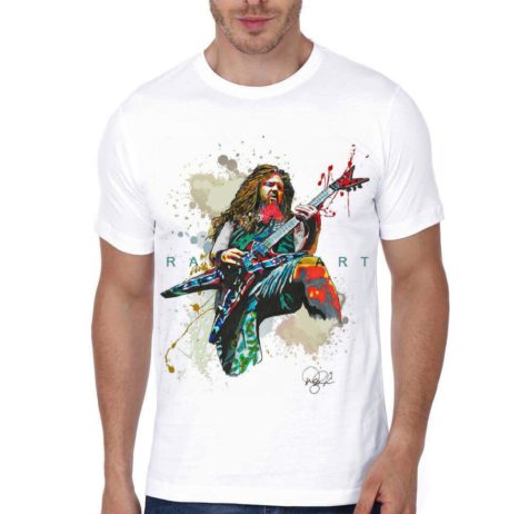 Dimebag Darrell Guitar White T-Shirt