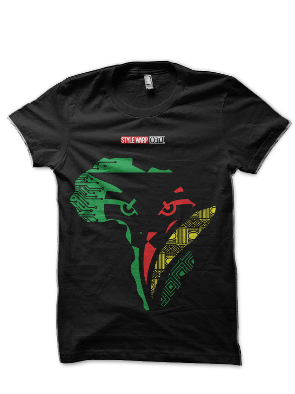 StyleWarp Digital Black T-Shirt