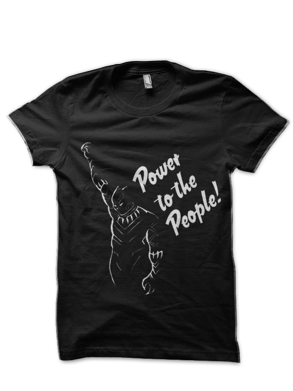 Black Marvel Panther Black T-Shirt