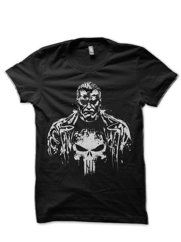 Punisher Skulls Black T-Shirt