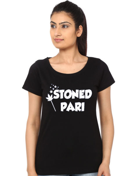 Stoned Pari Black T-Shirt
