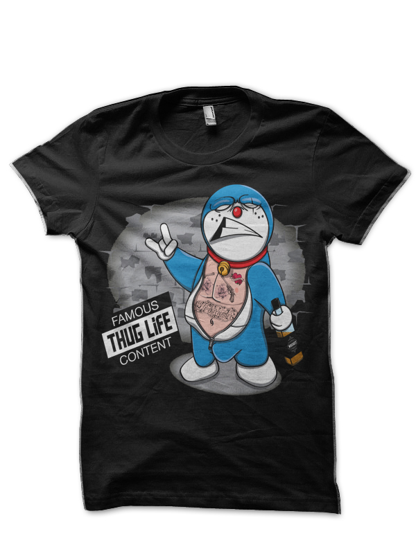 Doraemon - Thug Life T-Shirt - Image 3