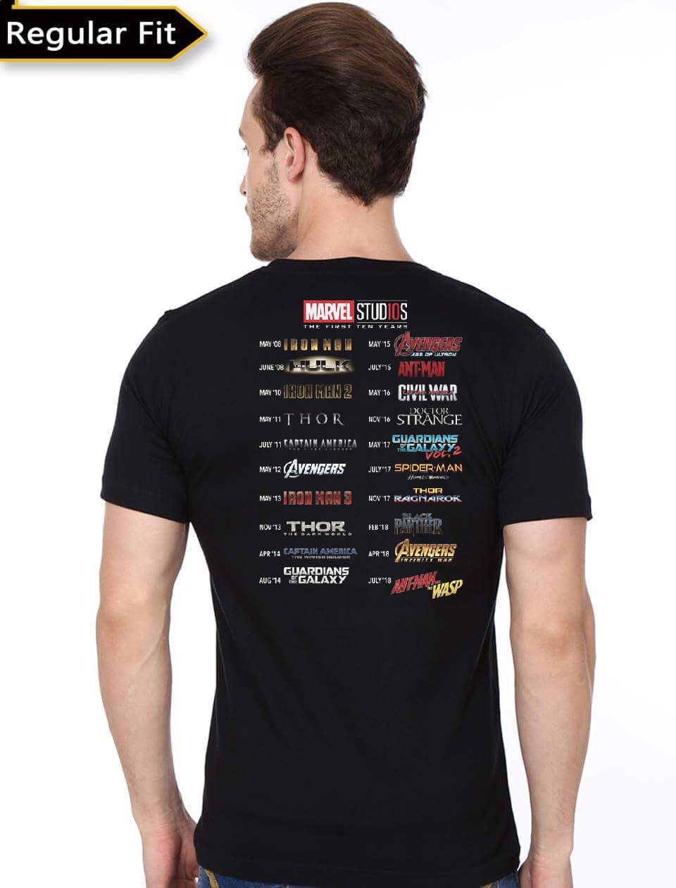 More Than A Fan Marvel Black T-Shirt - Image 2