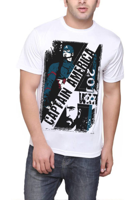 Captain America White T-Shirt