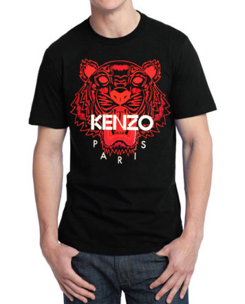 red and black kenzo t shirt